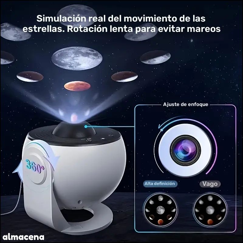 Proyector de Estrellas Inteligente 12-en-1 | Cielo Galáctico Realista