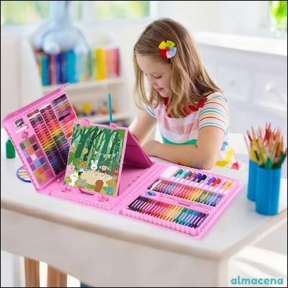 Gran Set Artístico Todo en Uno para Colorear, Dibujar y Pintar ( 208 Piezas )