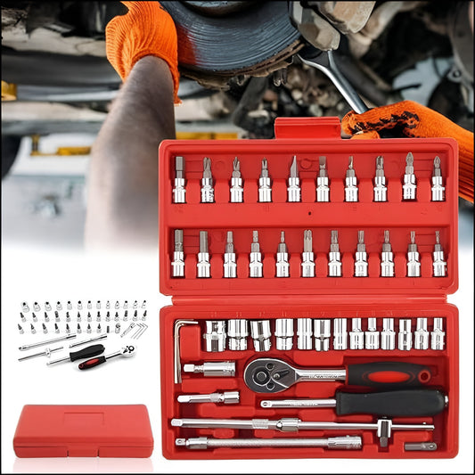 Set de Herramientas Práctico, Completo y Portátil ( 46 Piezas )