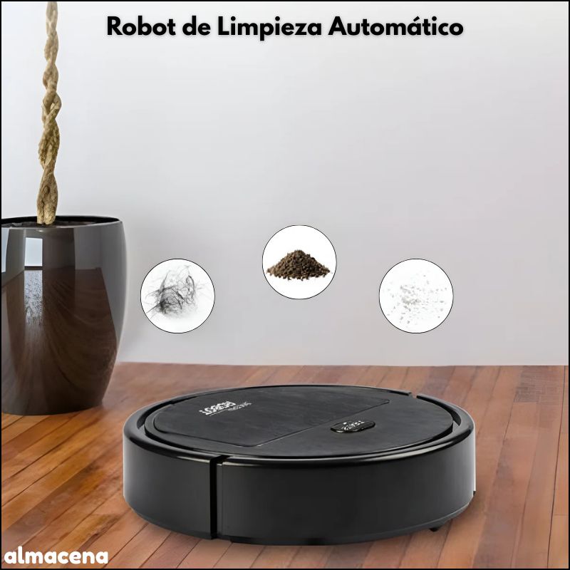 Robot de Limpieza Automático con Barrido, Aspirado y Trapeado
