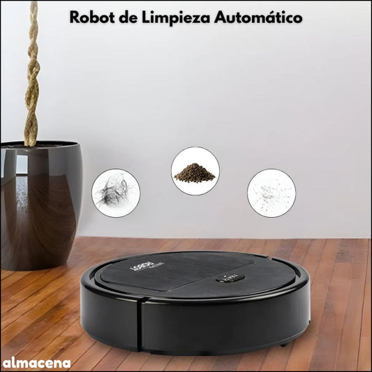 Robot de Limpieza Automático con Barrido, Aspirado y Trapeado