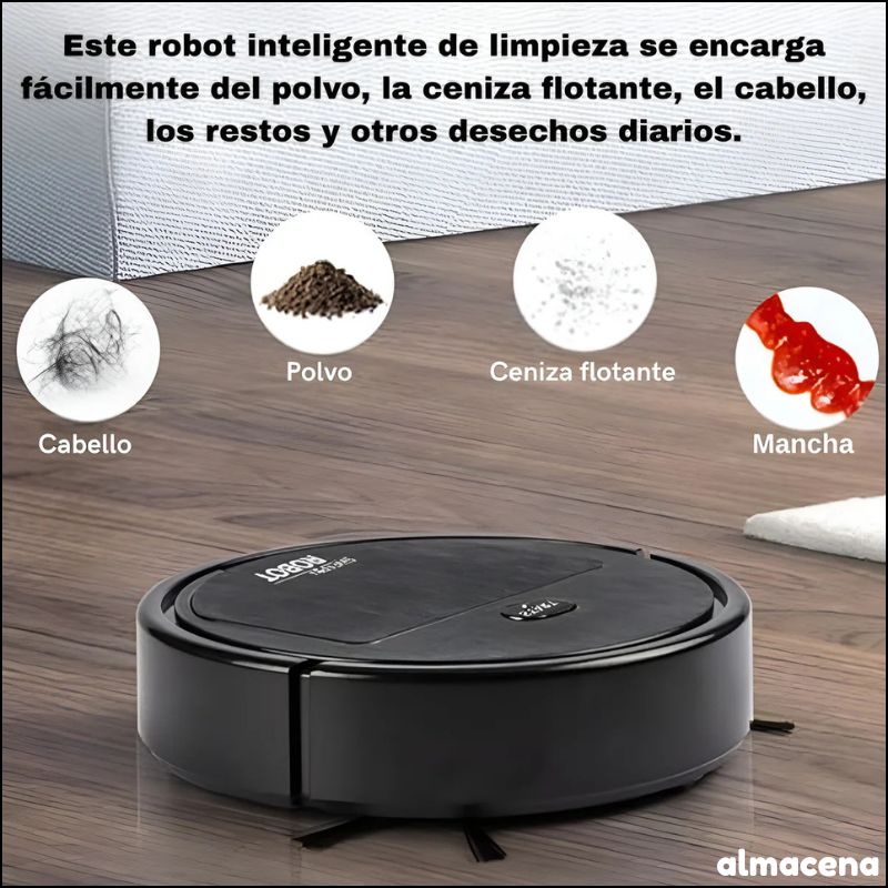 Robot de Limpieza Automático con Barrido, Aspirado y Trapeado