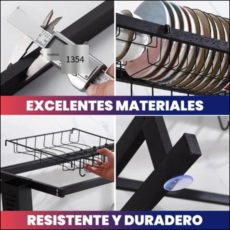 Organizador Y Escurridor De Platos Para Una Cocina Siempre Limpia Y Ordenada