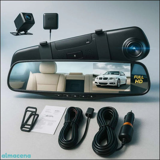 Espejo Retrovisor con Doble Cámara