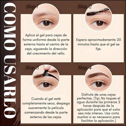 Gel para Cejas Definición, Fijación y Remoción Suave