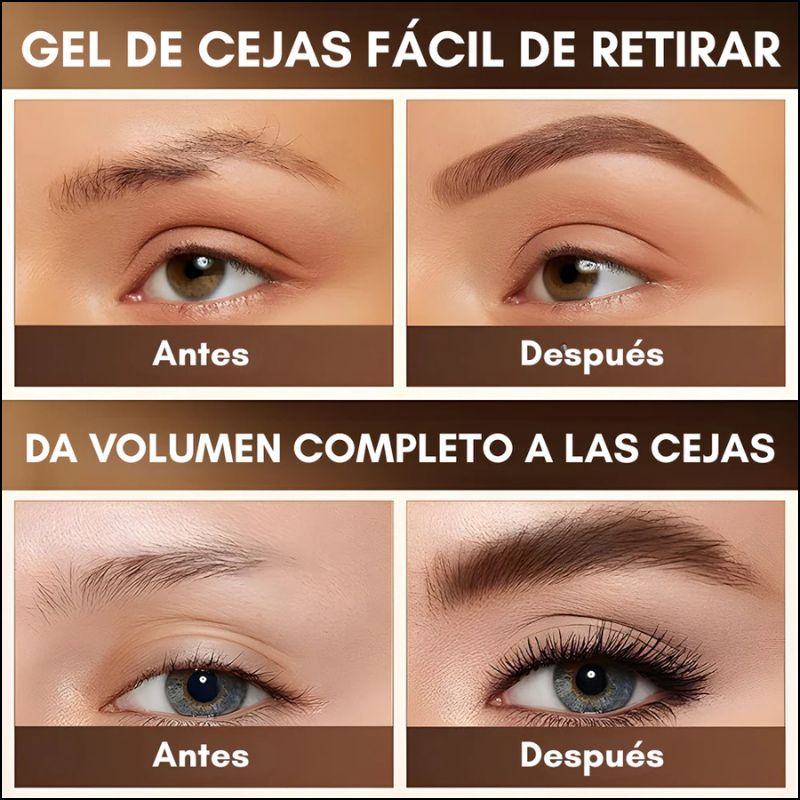 Gel para Cejas Definición, Fijación y Remoción Suave