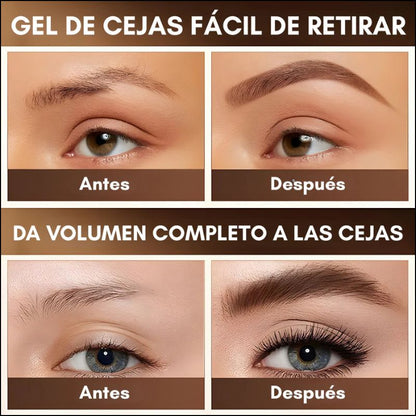 Gel para Cejas Definición, Fijación y Remoción Suave