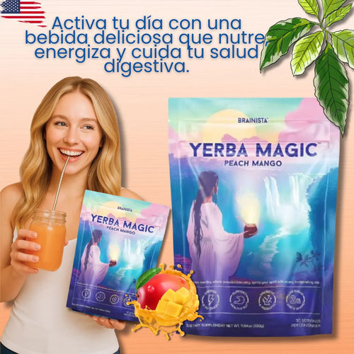 Yerba Magic Peach Mango™ – Energía natural con el mejor sabor